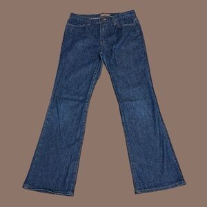 J. Crew Mid-Rise Bootcut Jeans Dark Blue Sz 6